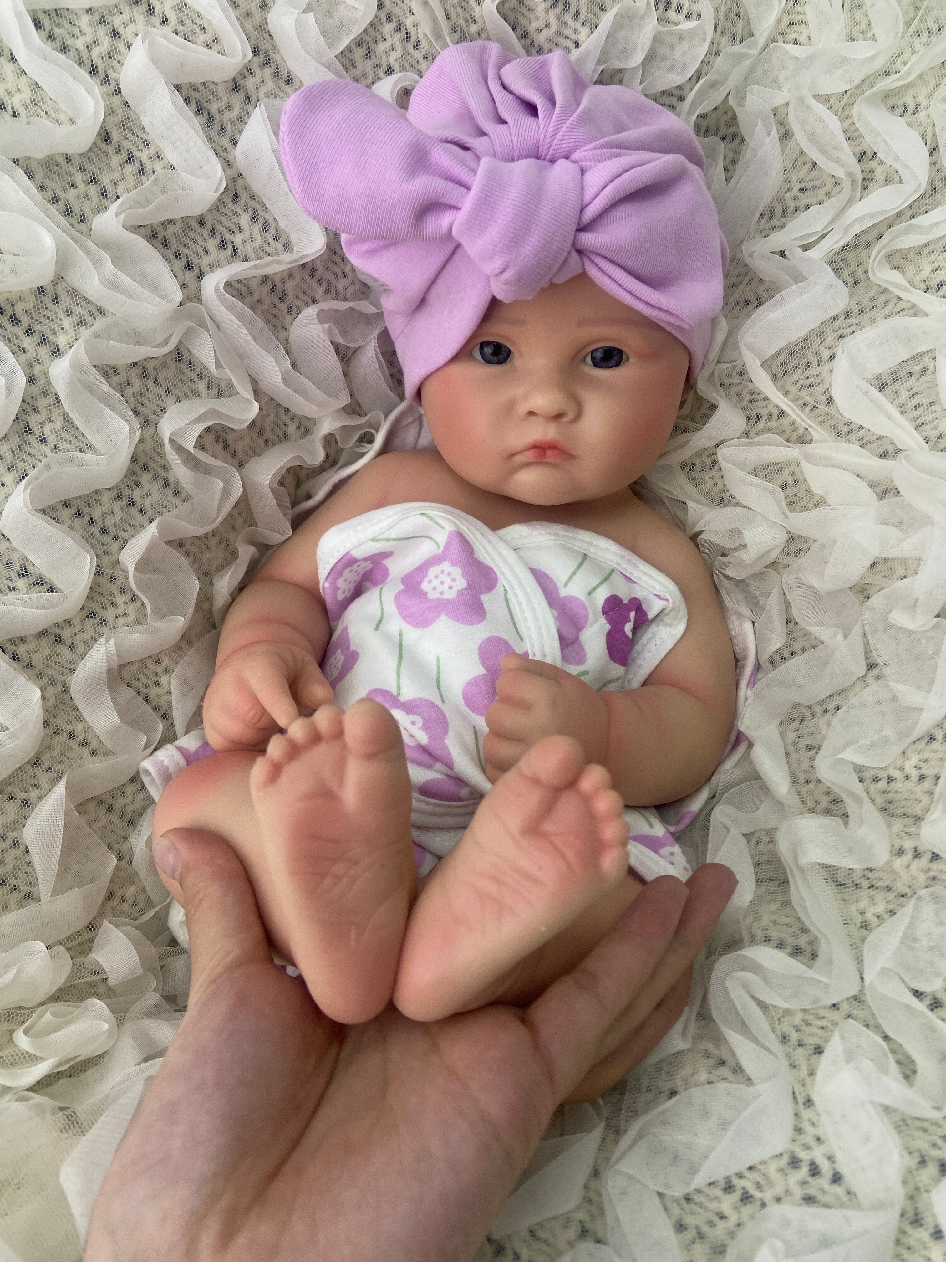 🍼Bebé Reborn de Silicona 46 cm – Ojos Abiertos, Realista, Cuerpo Completo