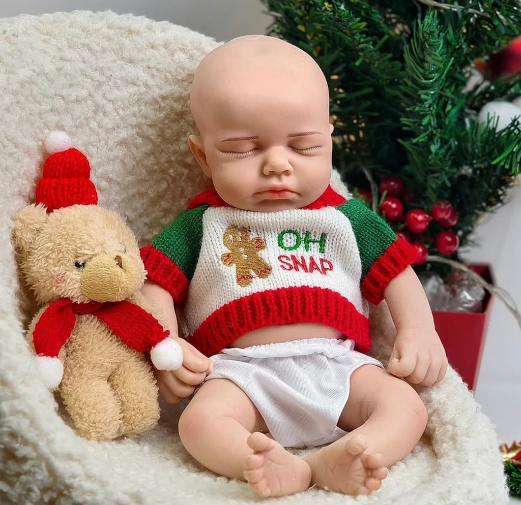 🍼Bebé Reborn de Silicona 30 cm – Niño Realista Pintado a Mano
