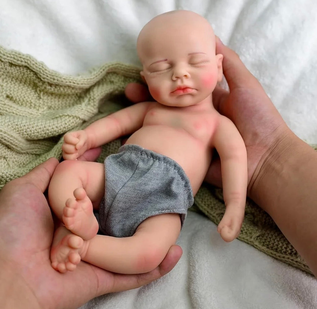 🍼Bebé Reborn de Silicona 30 cm – Niño Realista Pintado a Mano