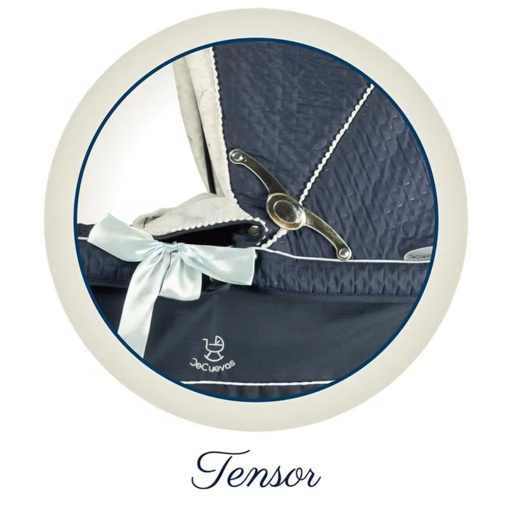 Coche Reborn Plegable Vintage con Sombrilla – 40x90x90 cm (Modelo Premium)