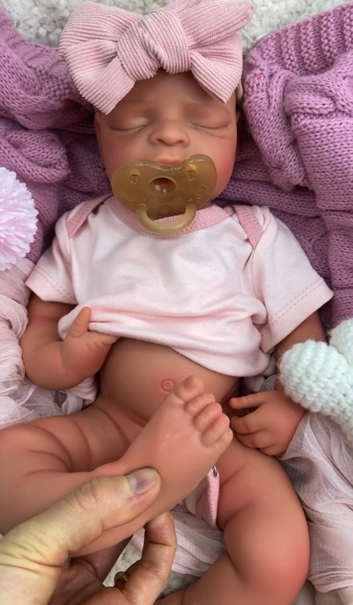 🍼Bebé Reborn de Silicona 43 cm – Boca Abierta, Realista, Pintado a Mano y Peso Natural