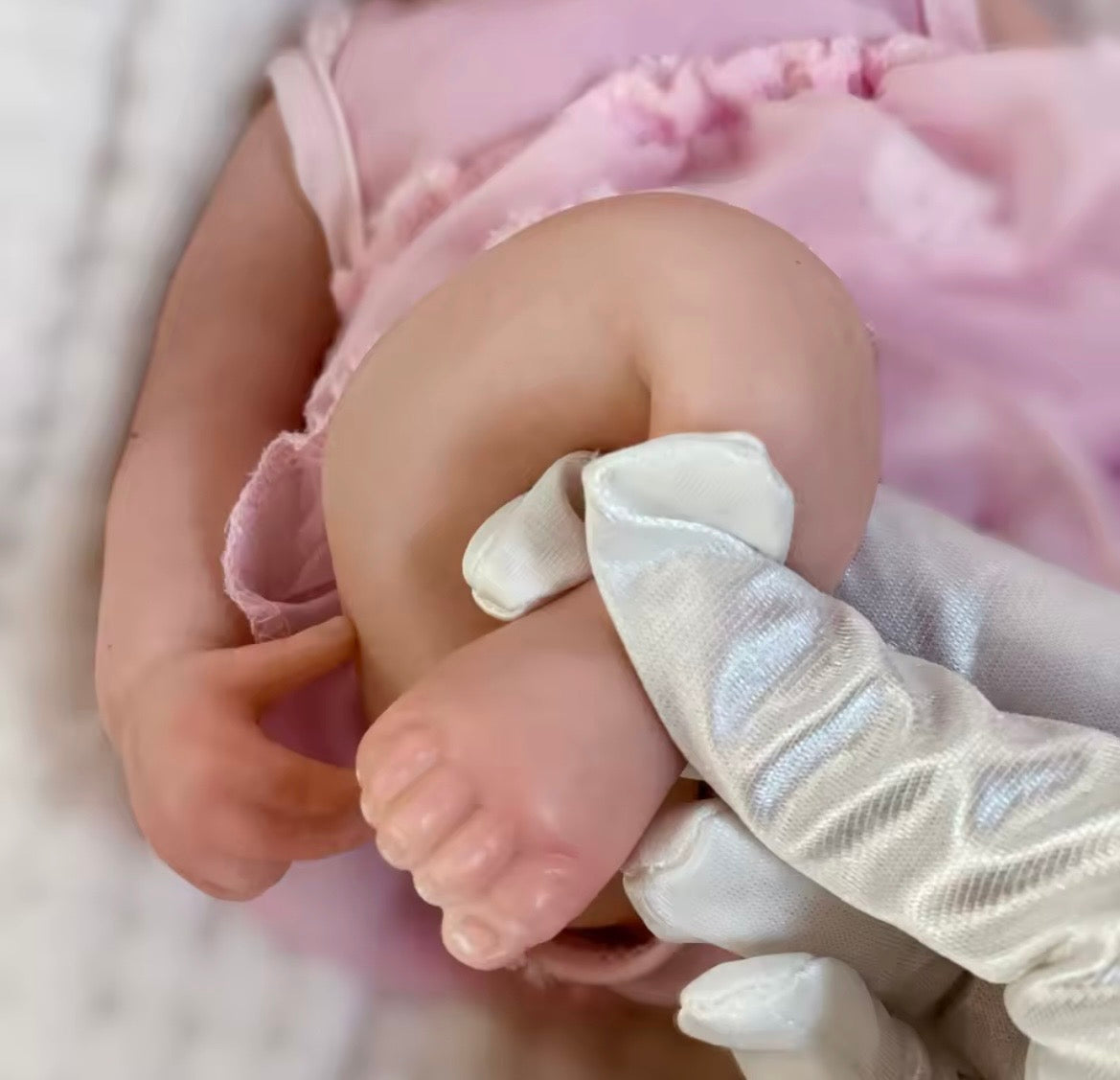 🍼Muñeca Reborn Bebé Niña de Silicona Completa 33 cm Belle – Realista, Pintada a Mano, Cuerpo Suave
