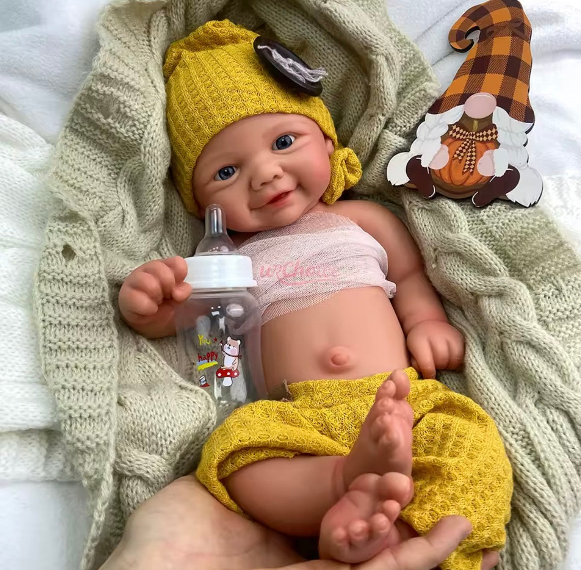 🍼Bebé Reborn Realista – 43 cm | Silicona de Alta Calidad