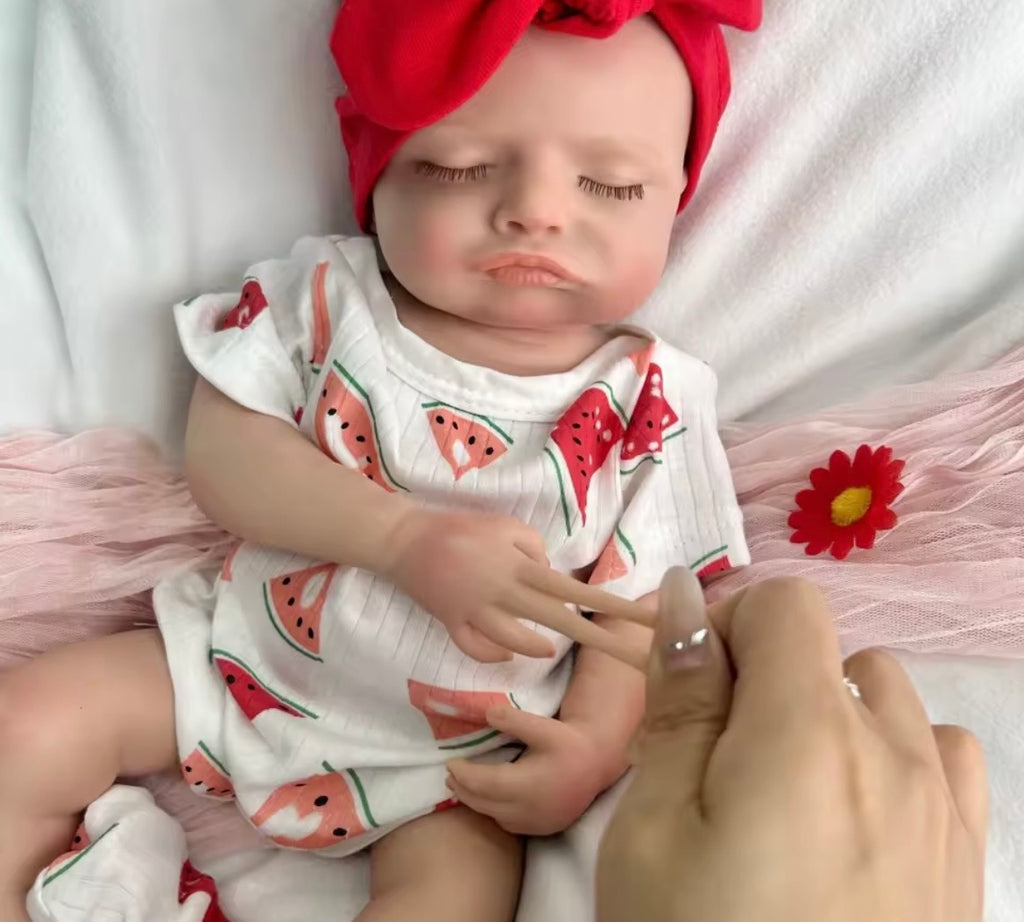 Muñeca Reborn de silicona suave, niña de 18" (46 cm)