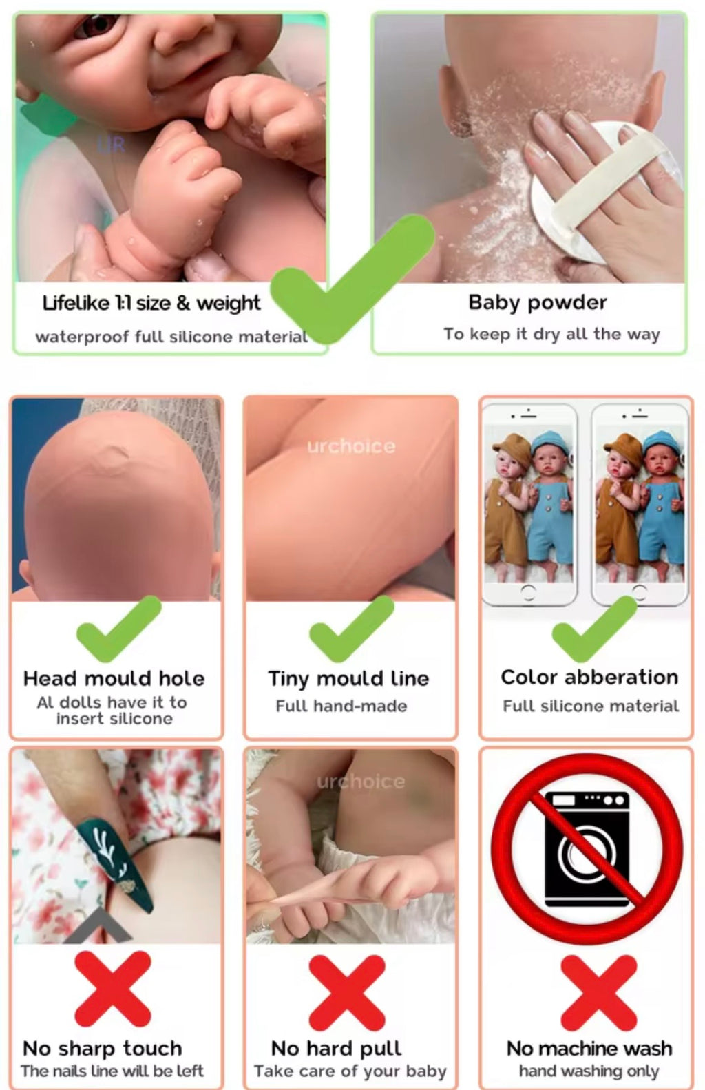 🍼Bebé Reborn Realista – 43 cm | Silicona de Alta Calidad