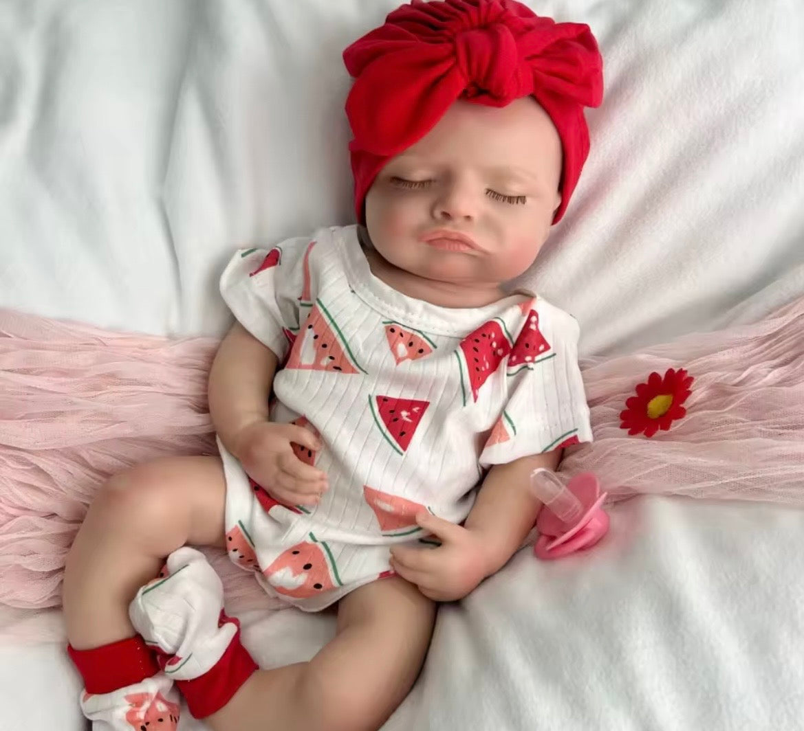 Muñeca Reborn de silicona suave, niña de 18" (46 cm)