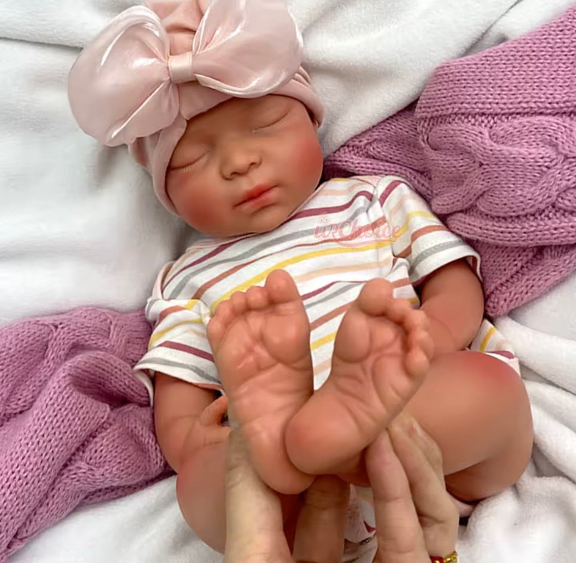 🍼Bebé Reborn de Silicona 43 cm – Boca Abierta, Realista, Pintado a Mano y Peso Natural