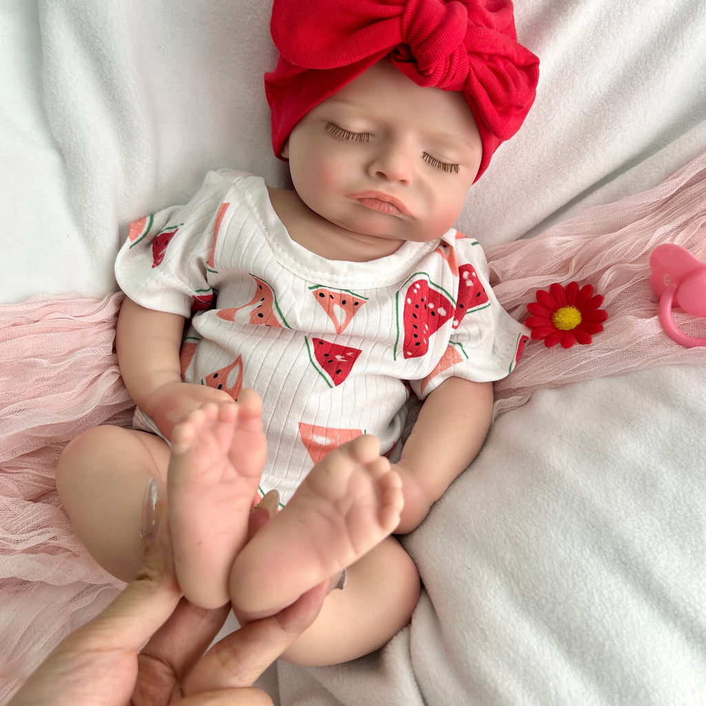 🍼Bebé Reborn de Silicona Suave – 46 cm | Niña Realista