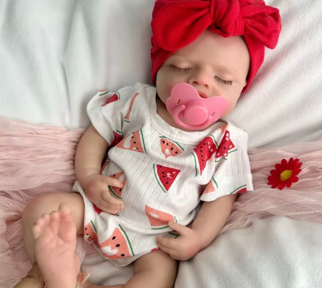Muñeca Reborn de silicona suave, niña de 18" (46 cm)