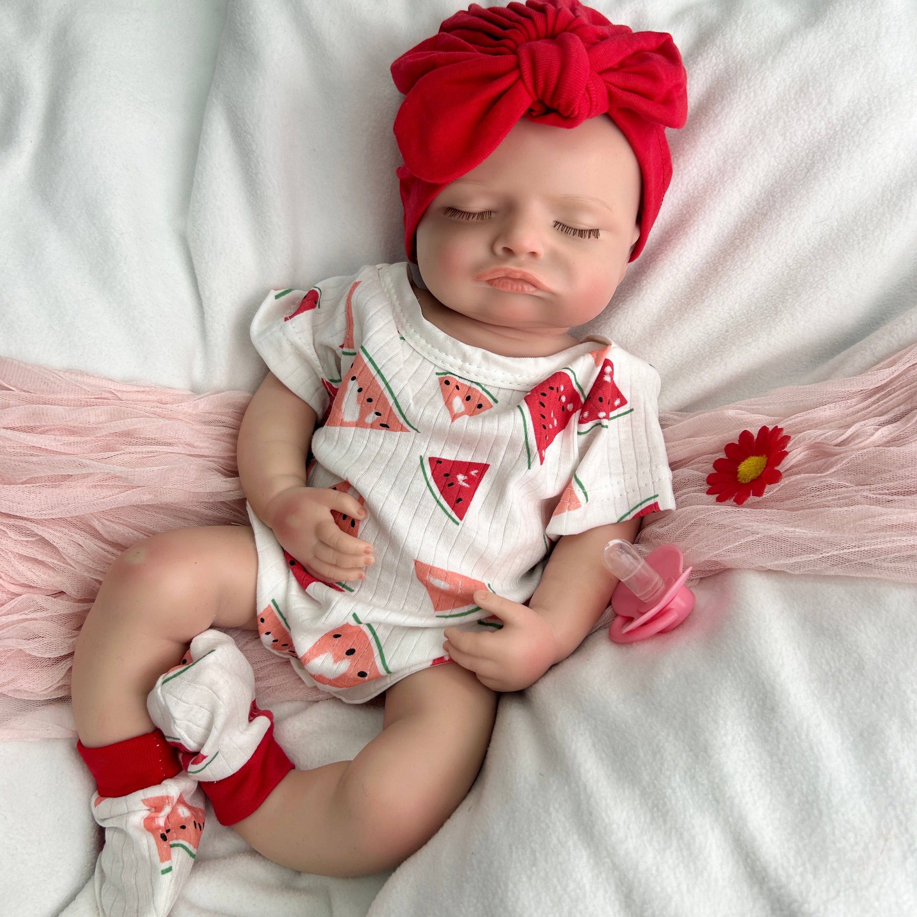🍼Bebé Reborn de Silicona Suave – 46 cm | Niña Realista
