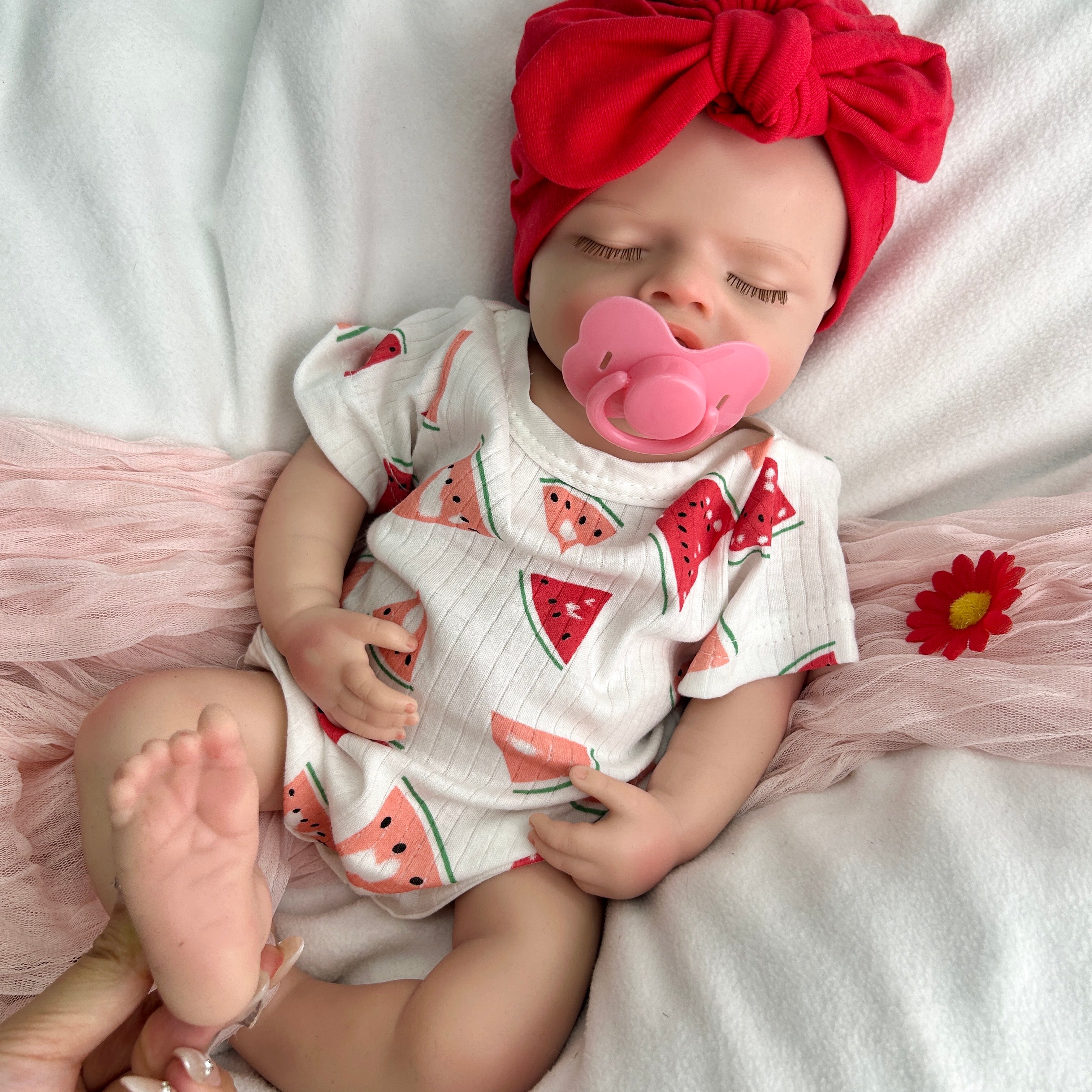 🍼Bebé Reborn de Silicona Suave – 46 cm | Niña Realista