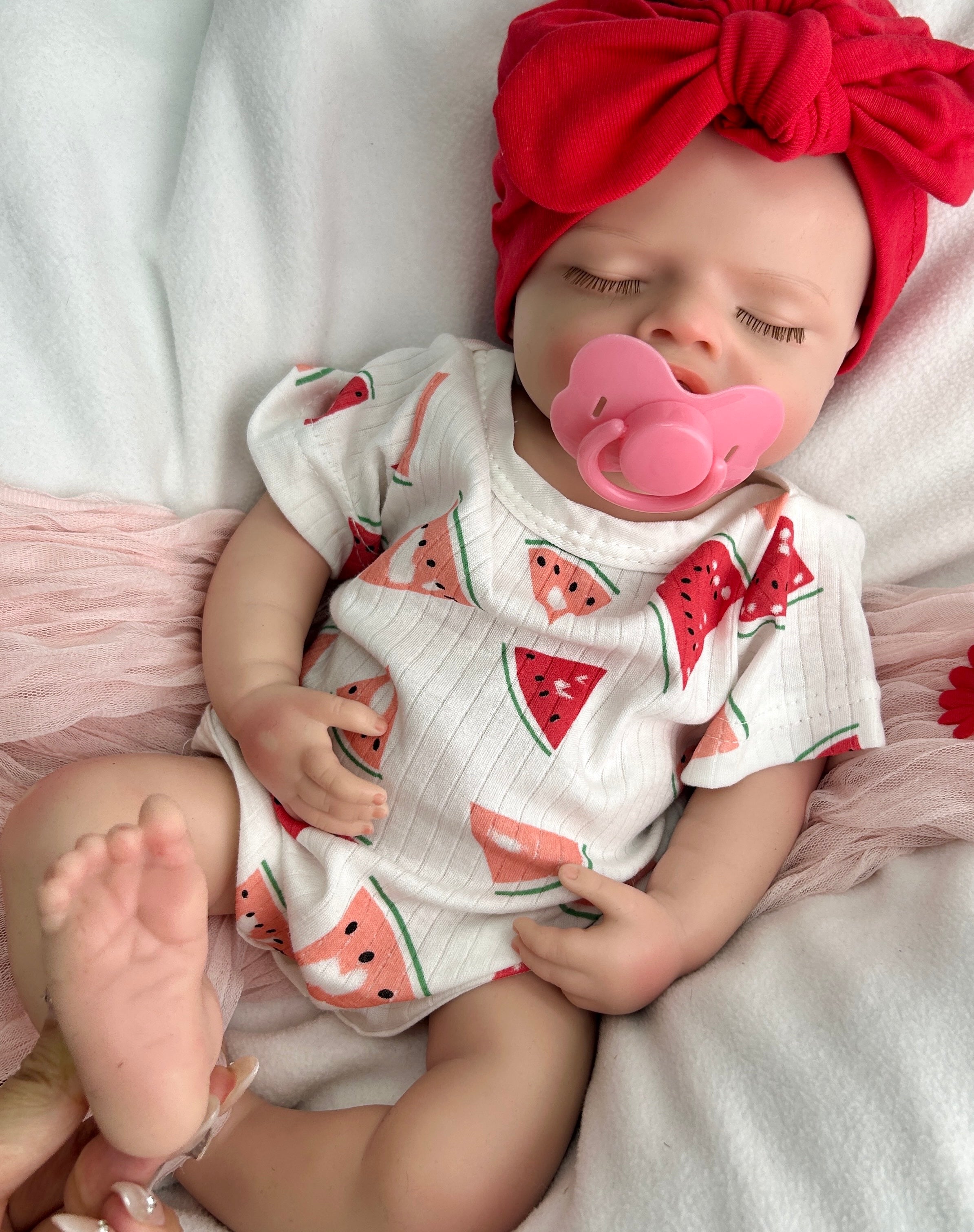 🍼Bebé Reborn de Silicona Suave – 46 cm | Niña Realista