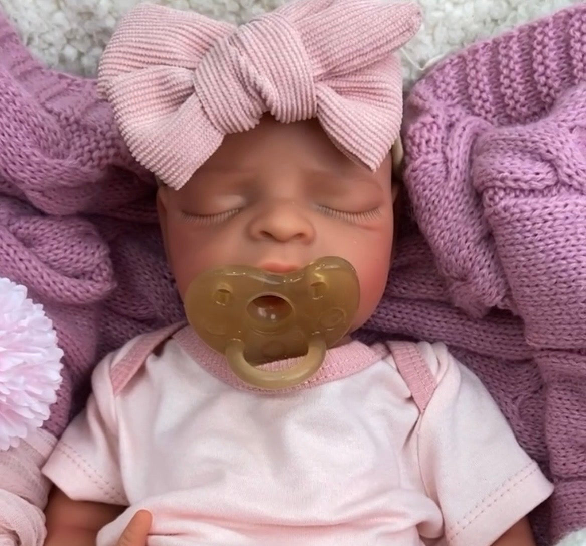 🍼Bebé Reborn de Silicona 43 cm – Boca Abierta, Realista, Pintado a Mano y Peso Natural