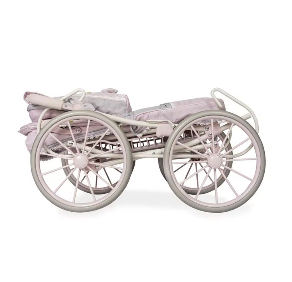 Coche de Muñeca Reborn Plegable con Sombrilla y Bolso – 48 cm