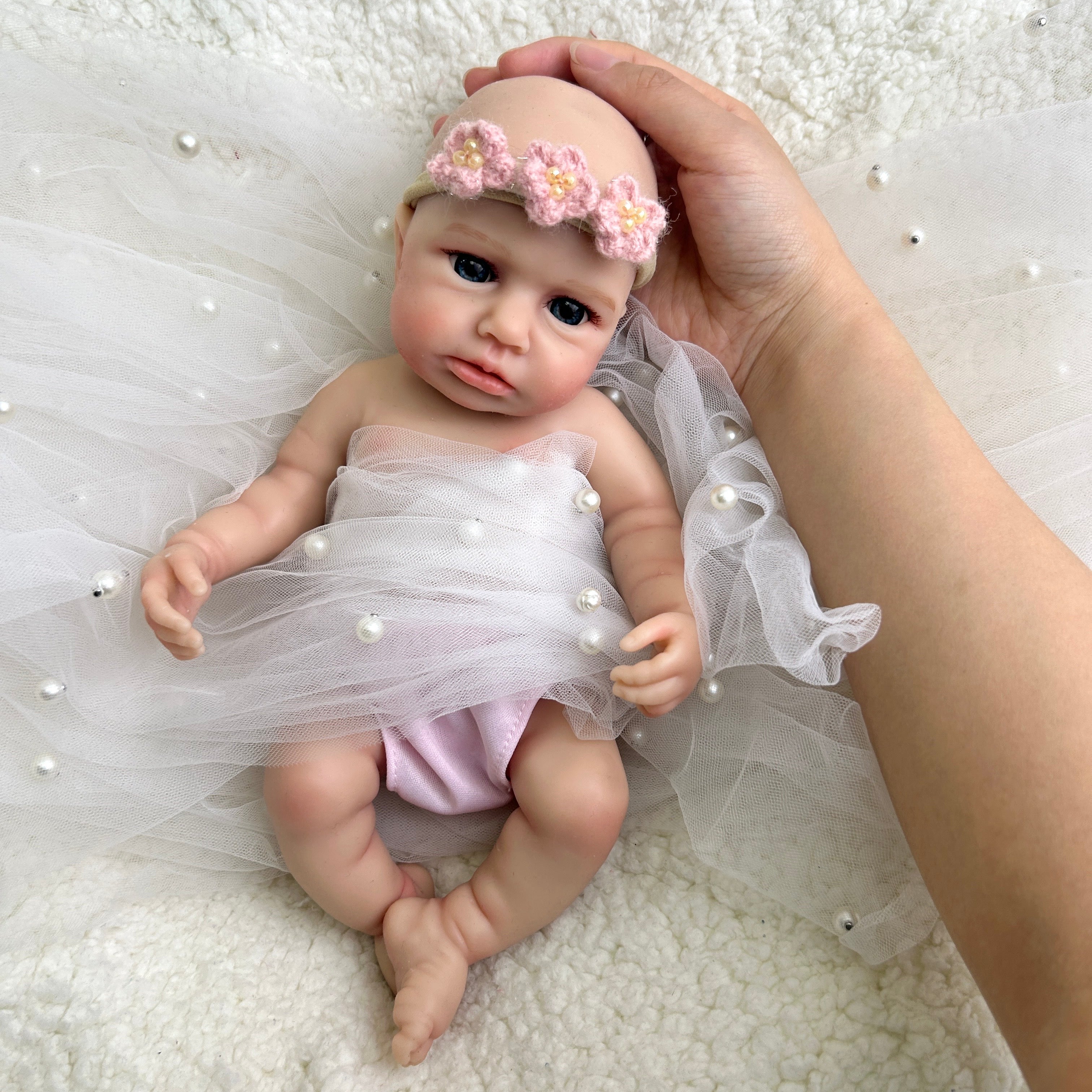 🍼Bebé Reborn 30 cm – Silicona Realista | Chupete Real | 2 Tonos de Piel