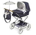 Coche Reborn Plegable Vintage con Sombrilla – 40x90x90 cm (Modelo Premium)