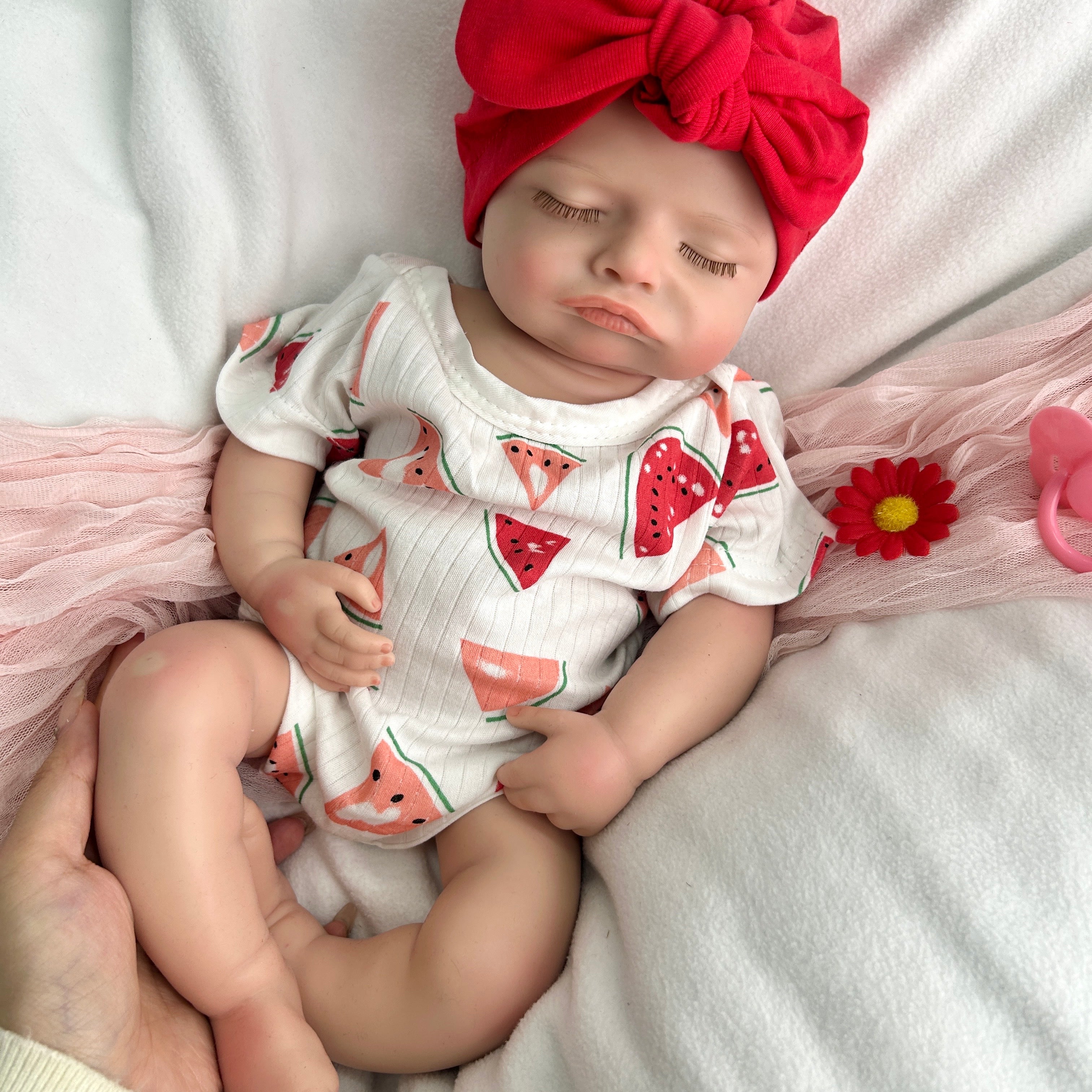 🍼Bebé Reborn de Silicona Suave – 46 cm | Niña Realista