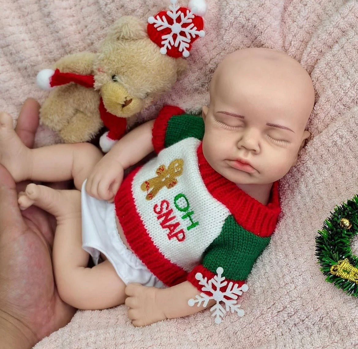 🍼Bebé Reborn de Silicona 30 cm – Niño Realista Pintado a Mano