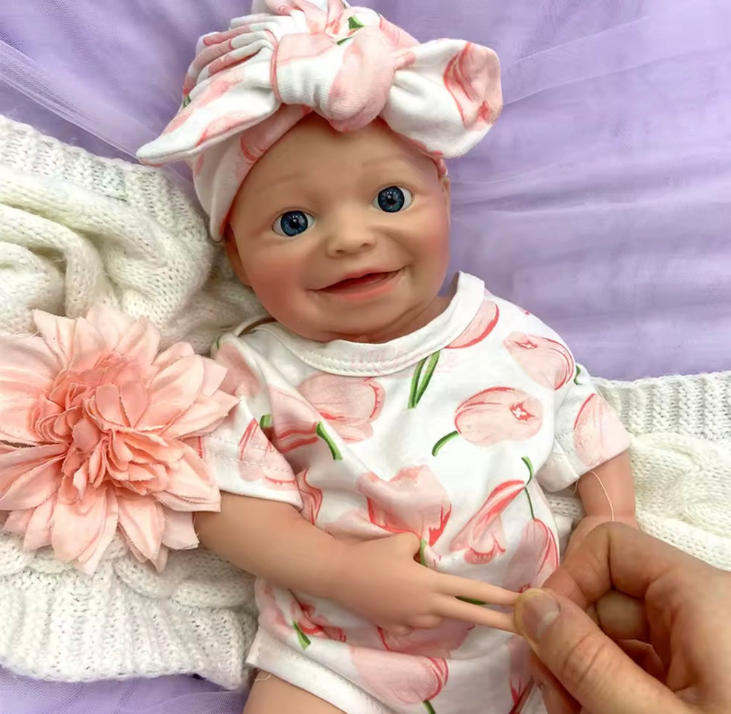 🍼Bebé Reborn Luna de Silicona de 43 cm y 2,3 kg – Muñeca Realista Premium