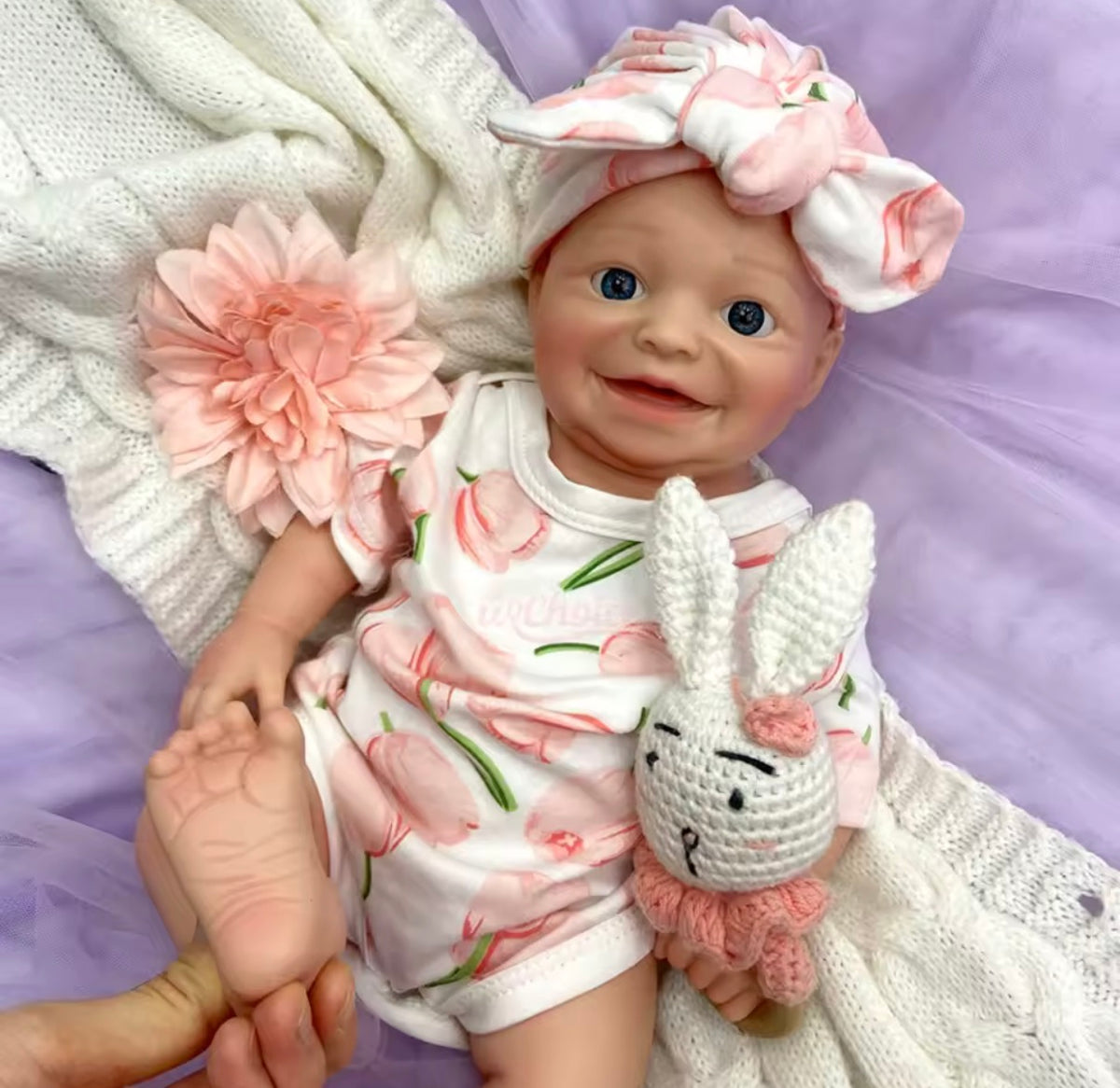 🍼Bebé Reborn Luna de Silicona de 43 cm y 2,3 kg – Muñeca Realista Premium