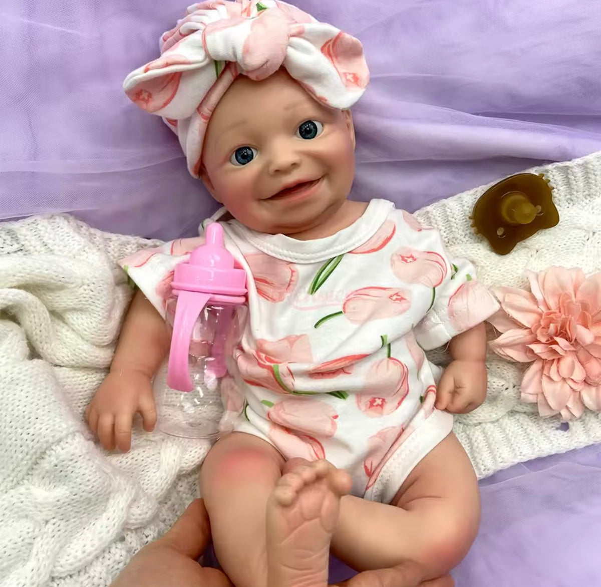 🍼Bebé Reborn Luna de Silicona de 43 cm y 2,3 kg – Muñeca Realista Premium
