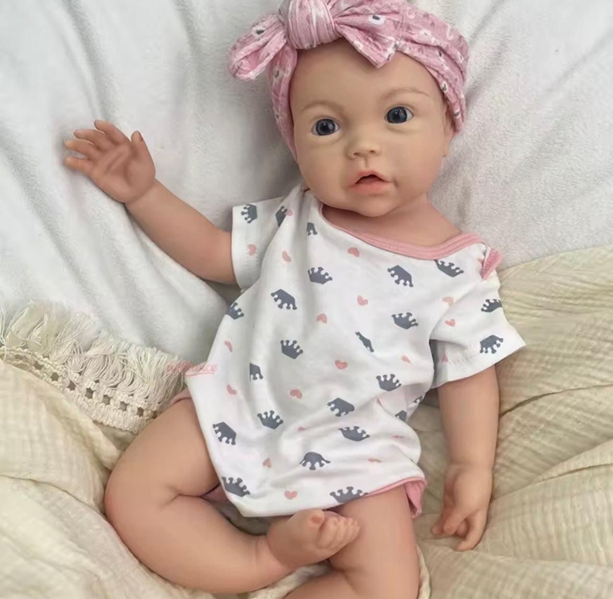 🍼Bebé Reborn de Silicona de 45 cm y 2,6 kg – Niño o Niña, Ojos Azules