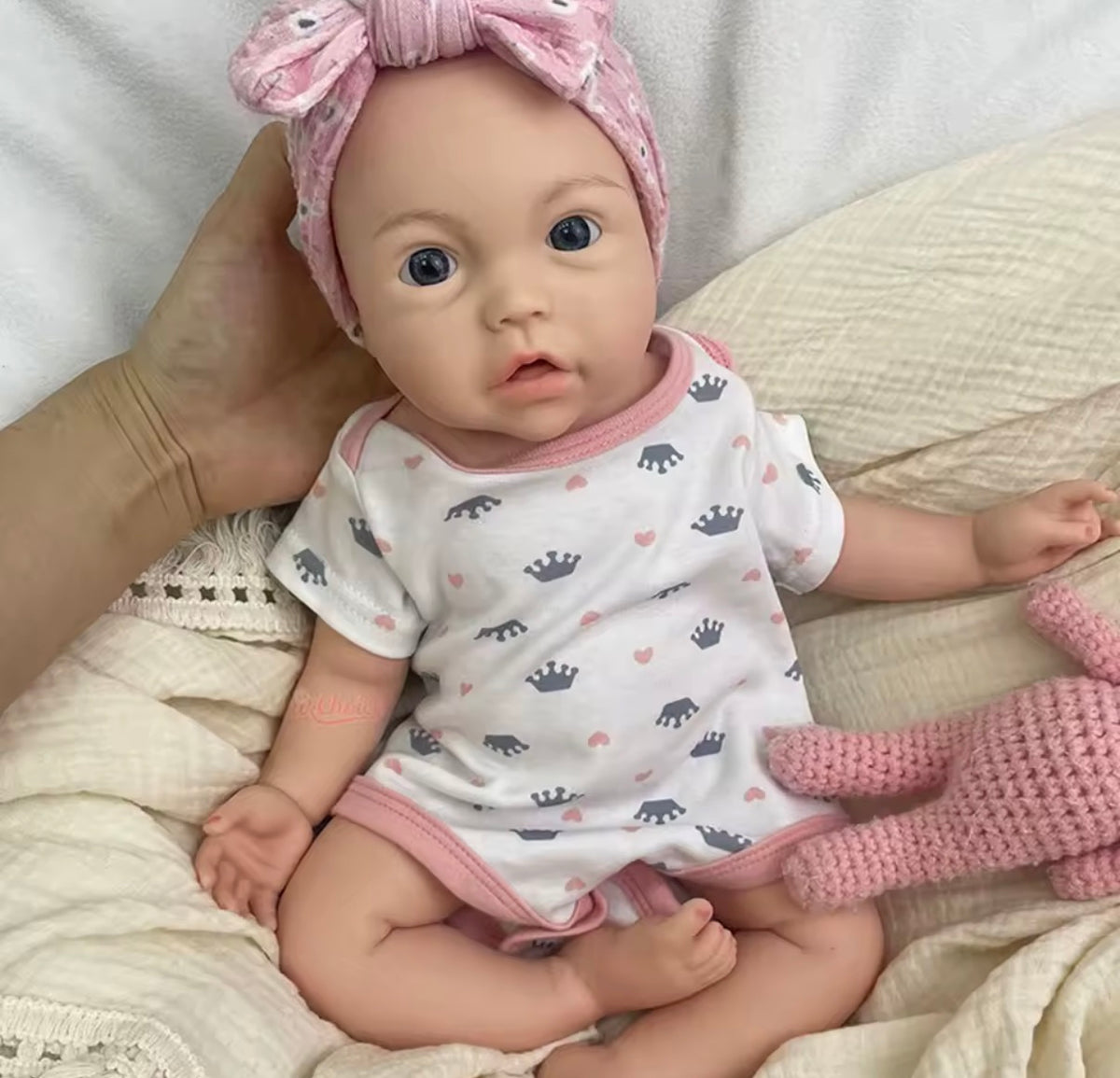 🍼Bebé Reborn de Silicona de 45 cm y 2,6 kg – Niño o Niña, Ojos Azules