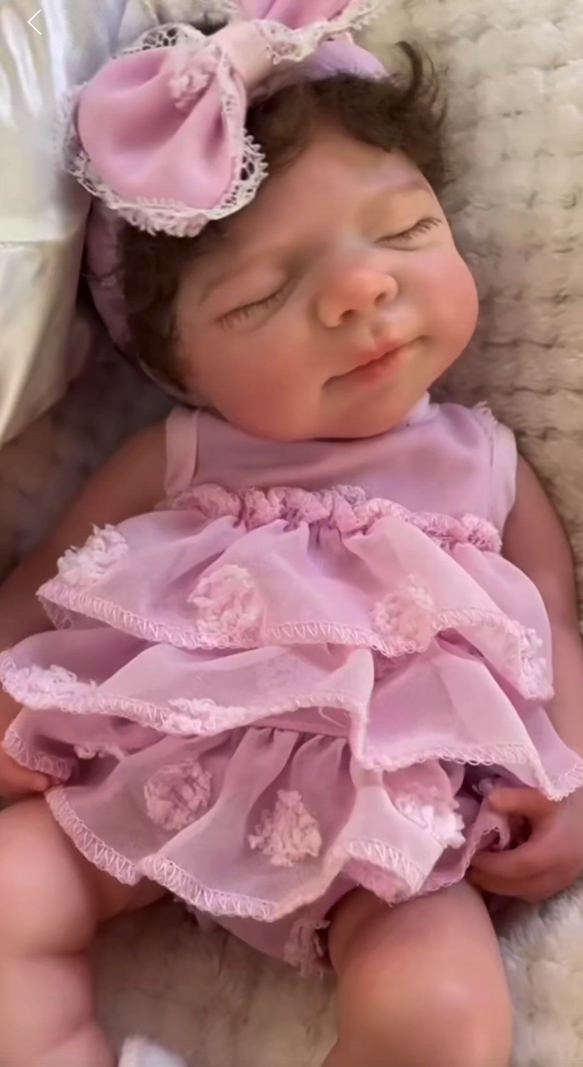 🍼Muñeca Reborn Bebé Niña de Silicona Completa 33 cm Belle – Realista, Pintada a Mano, Cuerpo Suave